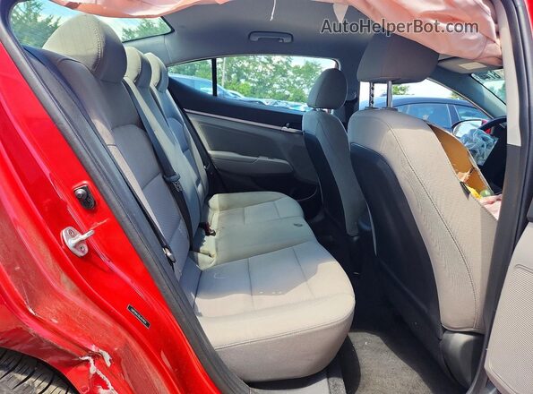 5NPD84LF0LH574834 2020 HYUNDAI ELANTRA Red Vista de los asientos traseros