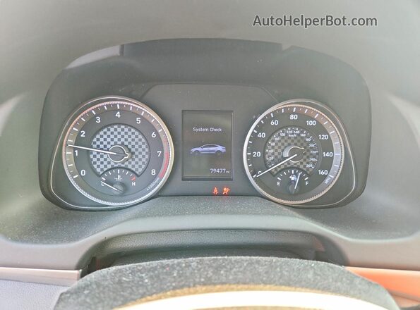 5NPD84LF0LH575062 2020 HYUNDAI ELANTRA Gray Instrument cluster view