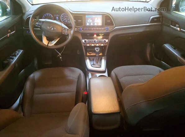 5NPD84LF0LH587034 2020 HYUNDAI ELANTRA Charcoal Առջևի վահանակի տեսք