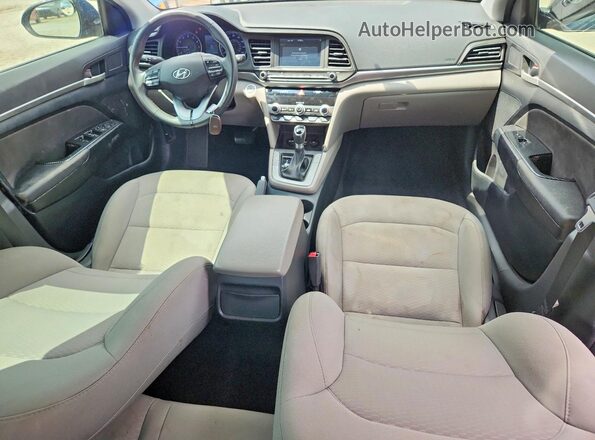 5NPD84LF0LH590953 2020 HYUNDAI ELANTRA Blue Առջևի վահանակի տեսք