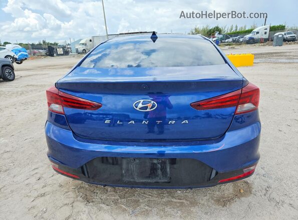 5NPD84LF0LH590953 2020 HYUNDAI ELANTRA Blue Հետևի տեսք