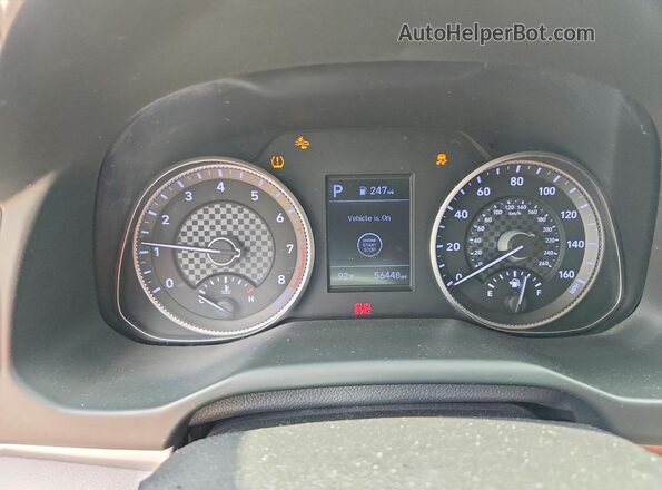5NPD84LF0LH590953 2020 HYUNDAI ELANTRA Blue Սարքավորումների վահանակի տեսք