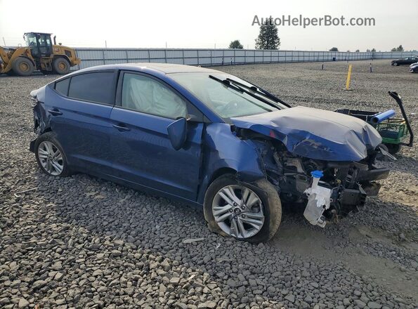 5NPD84LF0LH592587 2020 HYUNDAI ELANTRA Синий Передняя правая четверть