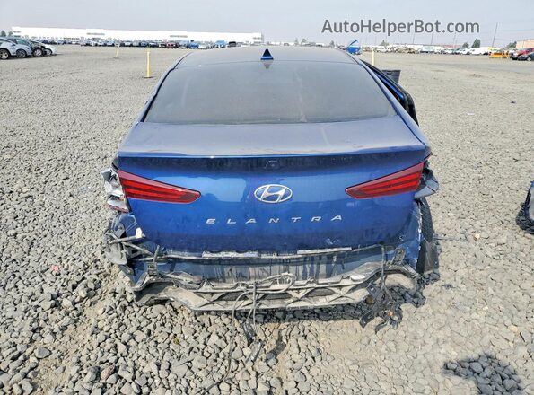 5NPD84LF0LH592587 2020 HYUNDAI ELANTRA Синий Вид сзади