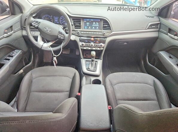 5NPD84LF0LH595070 2020 HYUNDAI ELANTRA Black Widok deski rozdzielczej