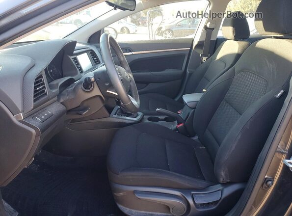 5NPD84LF0LH597224 2020 HYUNDAI ELANTRA Black Front interior view