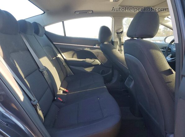 5NPD84LF0LH597224 2020 HYUNDAI ELANTRA Black Rear seats view
