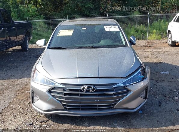 5NPD84LF0LH602387 2020 HYUNDAI ELANTRA Серебряный Вид щитка приборов
