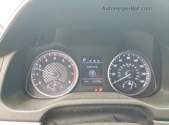 5NPD84LF0LH613552 2020 HYUNDAI ELANTRA White Instrument cluster view