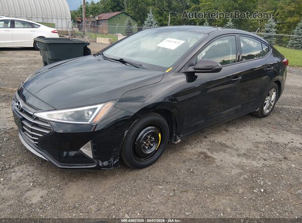 5NPD84LF0LH616130 2020 HYUNDAI ELANTRA Black Առջևի ձախ երեք քառորդ տեսարան