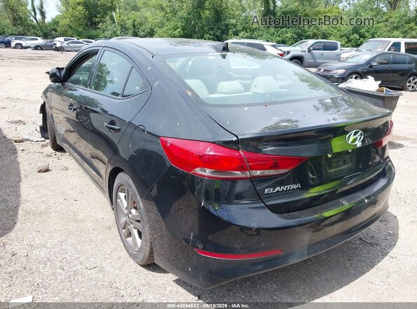 5NPD84LF1HH001447 2017 HYUNDAI ELANTRA Черный Задняя левая четверть
