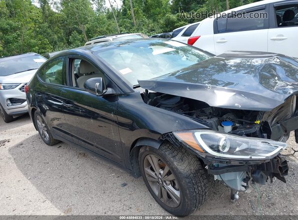 5NPD84LF1HH001447 2017 HYUNDAI ELANTRA Черный Вид задней части салона