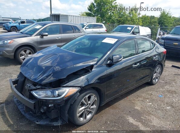 5NPD84LF1HH027238 2017 HYUNDAI ELANTRA Черный Передняя левая четверть