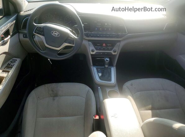 5NPD84LF1HH042256 2017 HYUNDAI ELANTRA Silver Вид панелі приладів