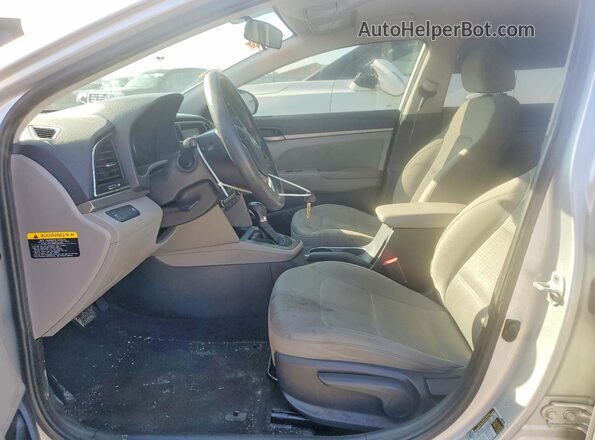 5NPD84LF1HH042256 2017 HYUNDAI ELANTRA Silver Вид салону спереду