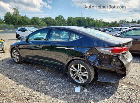 5NPD84LF1HH055217 2017 HYUNDAI ELANTRA Black უკანა მარცხენა