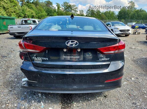 5NPD84LF1HH055217 2017 HYUNDAI ELANTRA Black უკანა ხედი