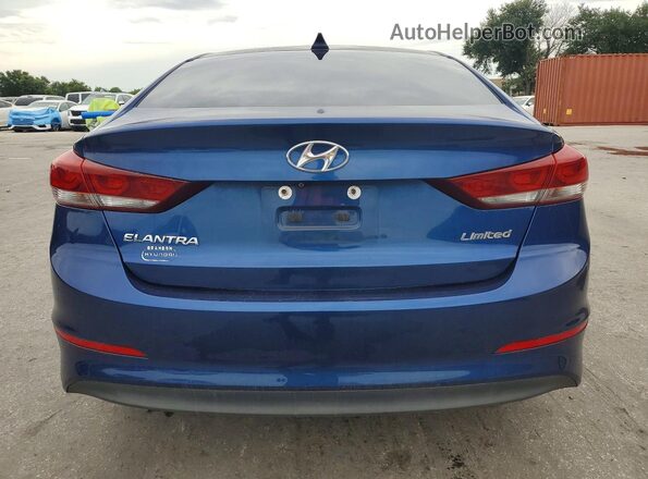 5NPD84LF1HH059350 2017 HYUNDAI ELANTRA Blue Vista trasera