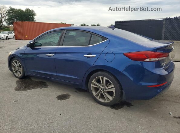 5NPD84LF1HH059350 2017 HYUNDAI ELANTRA Blue Trasero izquierdo