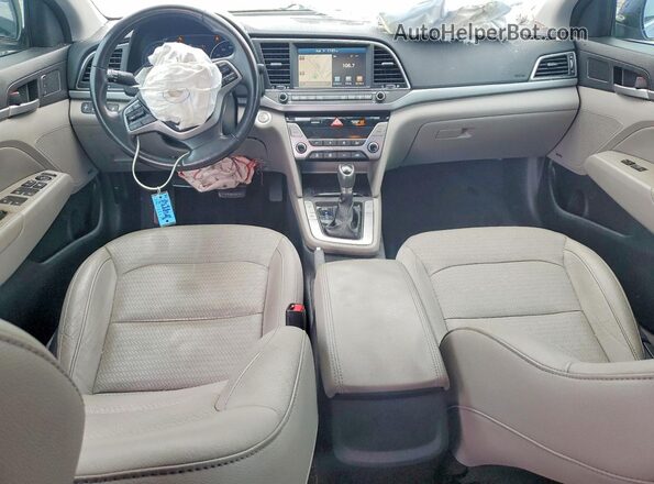 5NPD84LF1HH059350 2017 HYUNDAI ELANTRA Blue Vista del salpicadero