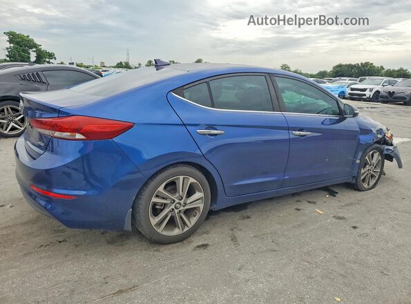 5NPD84LF1HH059350 2017 HYUNDAI ELANTRA Blue Trasero derecho