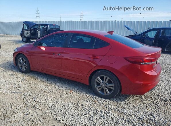 5NPD84LF1HH105601 2017 HYUNDAI ELANTRA Red უკანა მარცხენა