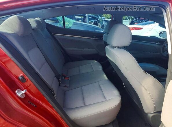 5NPD84LF1HH105601 2017 HYUNDAI ELANTRA Red უკანა სავარძლების ხედი