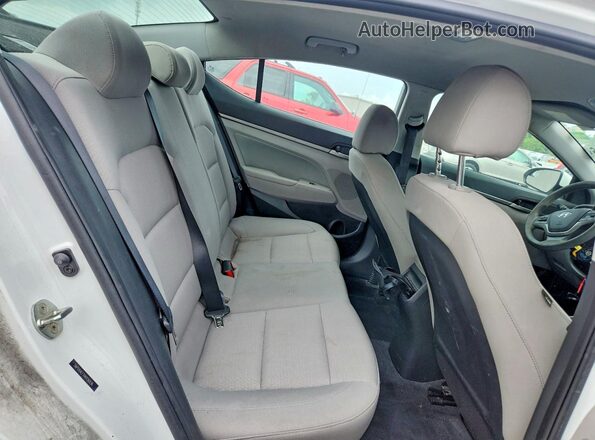 5NPD84LF1HH156936 2017 HYUNDAI ELANTRA White Rear seats view