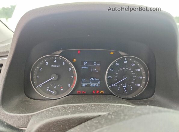 5NPD84LF1HH156936 2017 HYUNDAI ELANTRA White Instrument cluster view