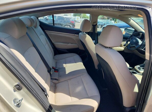 5NPD84LF1HH160789 2017 HYUNDAI ELANTRA Cream უკანა სავარძლების ხედი