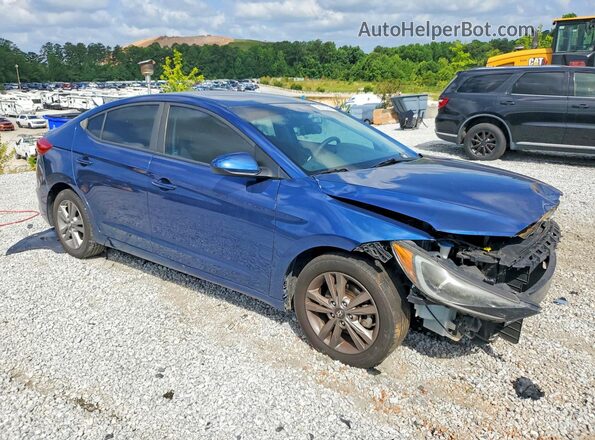 5NPD84LF1HH175552 2017 HYUNDAI ELANTRA Blue Front right