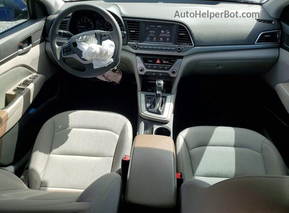 5NPD84LF1HH175552 2017 HYUNDAI ELANTRA Blue Dashboard view