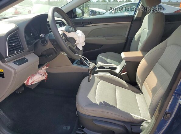 5NPD84LF1HH175552 2017 HYUNDAI ELANTRA Blue Front interior view