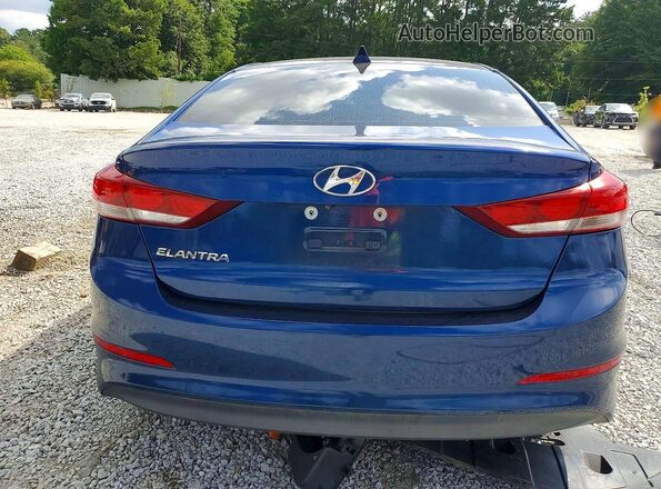 5NPD84LF1HH175552 2017 HYUNDAI ELANTRA Blue Rear view