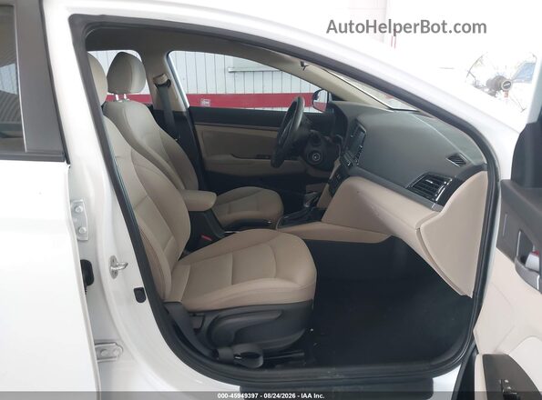 5NPD84LF1HH192013 2017 HYUNDAI ELANTRA White წინა სალონის ხედი