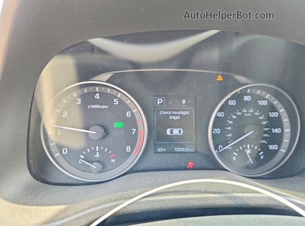5NPD84LF1JH213738 2018 HYUNDAI ELANTRA White Widok zestawu wskaźników