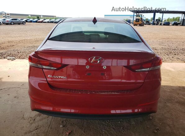 5NPD84LF1JH227350 2018 HYUNDAI ELANTRA Red Rear view