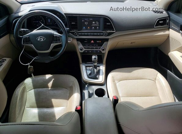 5NPD84LF1JH227350 2018 HYUNDAI ELANTRA Red Dashboard view