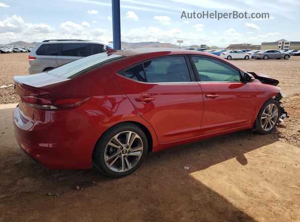 5NPD84LF1JH227350 2018 HYUNDAI ELANTRA Red Rear right