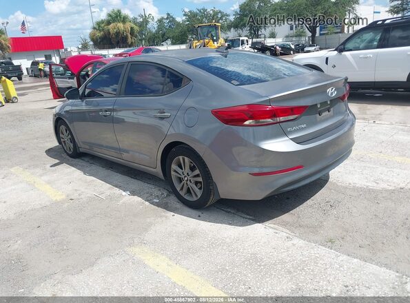 5NPD84LF1JH250160 2018 HYUNDAI ELANTRA Gray Rear left