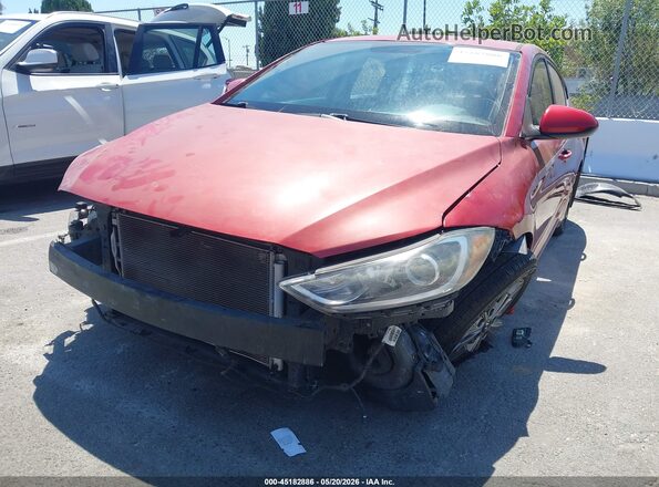 5NPD84LF1JH254967 2018 HYUNDAI ELANTRA Red Դիմացի տեսք