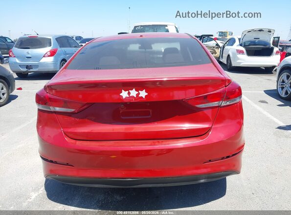 5NPD84LF1JH254967 2018 HYUNDAI ELANTRA Red 