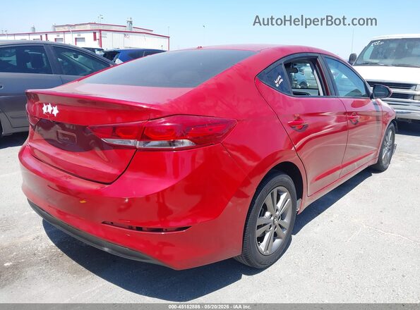 5NPD84LF1JH254967 2018 HYUNDAI ELANTRA Red Հետևի աջ
