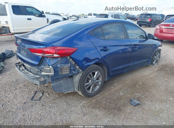 5NPD84LF1JH256010 2018 HYUNDAI ELANTRA Blue Հետևի աջ