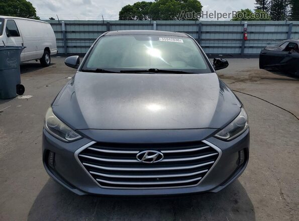5NPD84LF1JH257531 2018 HYUNDAI ELANTRA Gray წინა ხედი