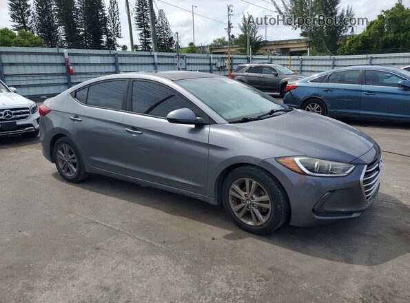 5NPD84LF1JH257531 2018 HYUNDAI ELANTRA Gray წინა მარჯვენა