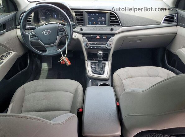 5NPD84LF1JH257531 2018 HYUNDAI ELANTRA Gray წინა პანელის ხედი