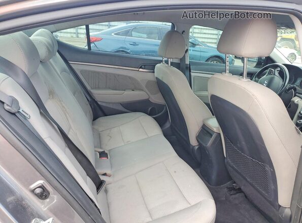 5NPD84LF1JH257531 2018 HYUNDAI ELANTRA Gray უკანა სავარძლების ხედი