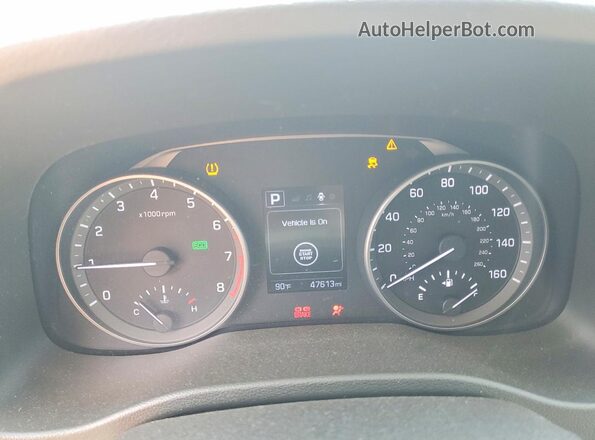 5NPD84LF1JH280808 2018 HYUNDAI ELANTRA Black Instrument cluster view