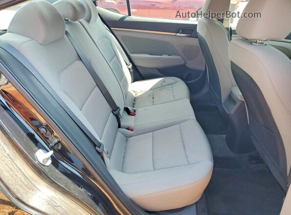 5NPD84LF1JH280808 2018 HYUNDAI ELANTRA Black Rear seats view
